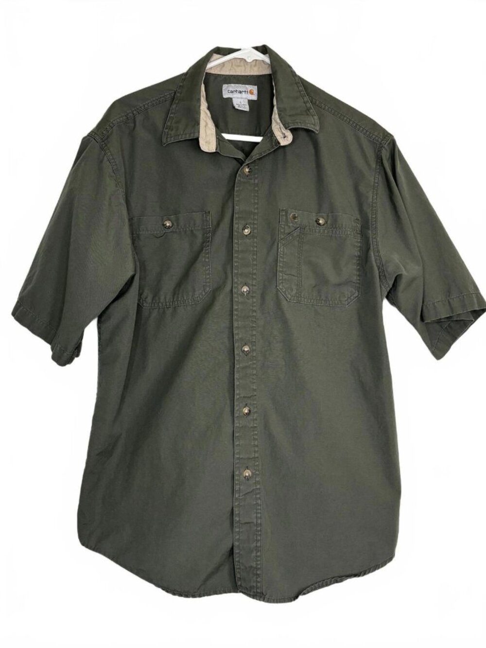 Carhartt Men’s Loose Fit Short Sleeve Cotton Shirt Large